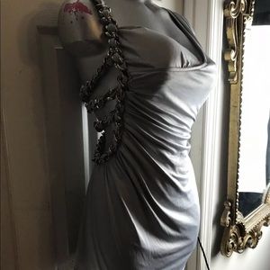 Bray Women Gray Chain Link Dress- M Shoulder Chain